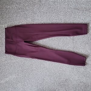 Lululemon leggings. Size 6. Maroon.